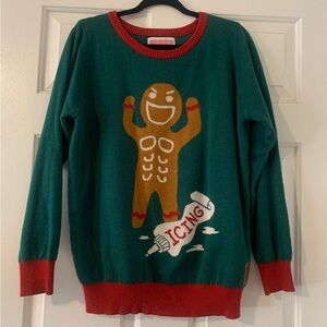Tipsy Elves GINGER ROID RAGE Ugly Christmas Holiday Sweater Size L